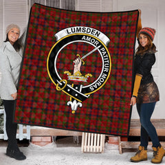 Lumsden Boghead Tartan Crest Quilt