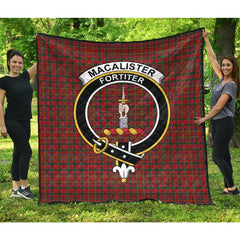 MacAlister Gourlay Tartan Crest Quilt