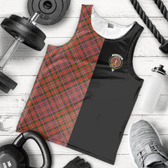 MacAlister Modern Tartan Crest Men's Tank Top - Cross Style