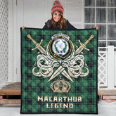 MacArthur Ancient Tartan Crest Legend Gold Royal Premium Quilt