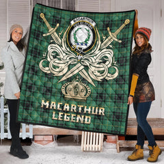 MacArthur Ancient Tartan Crest Legend Gold Royal Premium Quilt