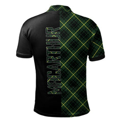 MacArthur Modern Tartan Polo Shirt Half of Me - Cross Style