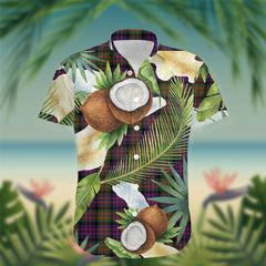 MacBrayne Tartan Hawaiian Shirt Hibiscus, Coconut, Parrot, Pineapple - Tropical Garden Shirt