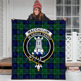 MacCallum Modern Tartan Crest Quilt