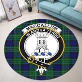 MacCallum Modern Tartan Crest Round Rug