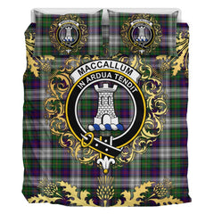 MacCallum (Malcolm) Dress 01 Tartan Crest Bedding Set - Golden Thistle Style