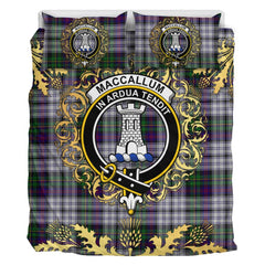MacCallum (Malcolm) Dress 02 Tartan Crest Bedding Set - Golden Thistle Style