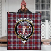 MacCulloch Dress Tartan Crest Quilt
