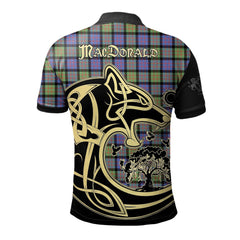 MacDonald Ancient Tartan Polo Shirt Viking Wolf