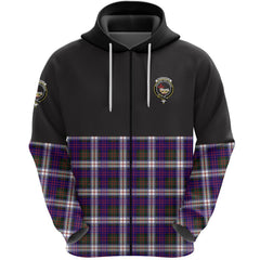 MacDonald Dress Modern Clan Half Of Tartan Zipper Hoodie