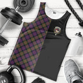 MacDonald Modern Tartan Crest Men's Tank Top - Cross Style