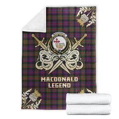 MacDonald Modern Tartan Gold Courage Symbol Blanket