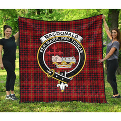 MacDonald of Ardnamurchan Tartan Crest Quilt