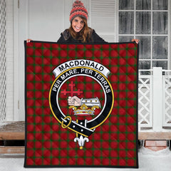 Macdonald Of Sleat Family Tartan Crest Quilt