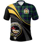 MacDonald of the Isles Hunting Modern Tartan Polo Shirt - Royal Coat Of Arms Style