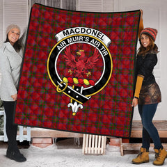 MacDonell of Keppoch Tartan Crest Quilt