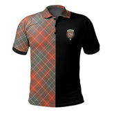 MacDougall Ancient Tartan Polo Shirt Half of Me - Cross Style