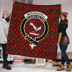 MacDougall Kinloch Anderson Tartan Crest Quilt