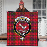 Macdougall Family Modern Tartan Crest Quilt