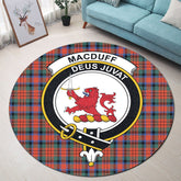 MacDuff Ancient Tartan Crest Round Rug