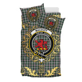 MacDuff Dress 01 Tartan Crest Bedding Set - Golden Thistle Style
