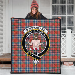 MacFarlane Ancient Tartan Crest Quilt