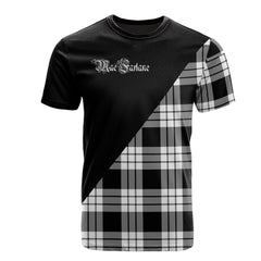 MacFarlane Black - White Tartan - Military T-Shirt