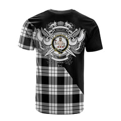 MacFarlane Black - White Tartan - Military T-Shirt