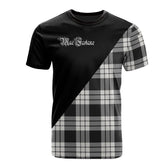 MacFarlane Black - White Ancient Tartan - Military T-Shirt