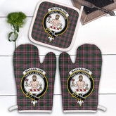 MacFarlane Hunting Modern Tartan Crest Oven Mitt And Pot Holder (2 Oven Mitts + 1 Pot Holder)