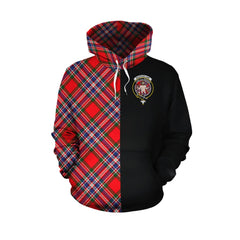 MacFarlane Modern Tartan Hoodie Half of Me - Cross Style