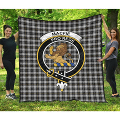 MacFie of Colonsay Dress Tartan Crest Quilt