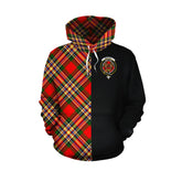 MacGill Modern Tartan Hoodie Half of Me - Cross Style