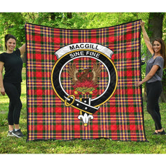 MacGill Modern Tartan Crest Quilt