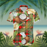 MacGill (Makgill) Tartan Hawaiian Shirt Hibiscus, Coconut, Parrot, Pineapple - Tropical Garden Shirt