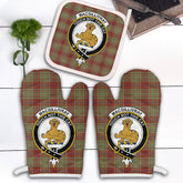 MacGillivray Hunting Ancient Tartan Crest Oven Mitt And Pot Holder (2 Oven Mitts + 1 Pot Holder)