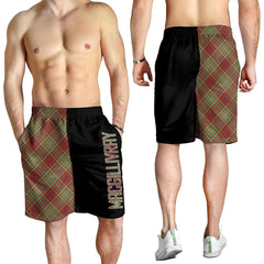 MacGillivray Hunting Ancient Tartan Crest Men's Short - Cross Style