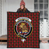 MacGregor of Balquhidder Tartan Crest Quilt