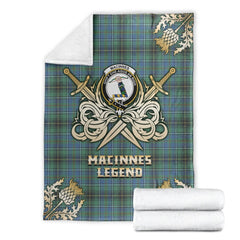 MacInnes Ancient Tartan Gold Courage Symbol Blanket