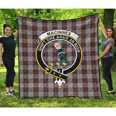 MacInnes Ancient Hunting Tartan Crest Quilt