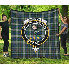 MacInnes Dress Tartan Crest Quilt
