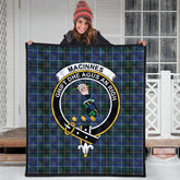 MacInnes Modern Tartan Crest Quilt