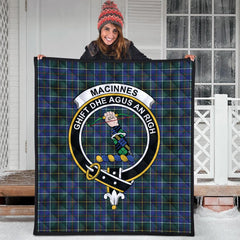 MacInnes Modern Tartan Crest Quilt