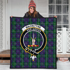 MacIntyre Inglis Tartan Crest Quilt