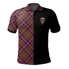 MacIntyre Modern Tartan Polo Shirt Half of Me - Cross Style