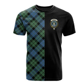 MacKay Ancient Tartan T-Shirt Half of Me - Cross Style
