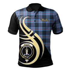 MacKay Blue Tartan Polo Shirt - Believe In Me Style