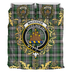 MacKenzie Hastie Tartan Crest Bedding Set - Golden Thistle Style