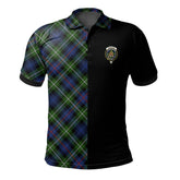 MacKenzie Modern Tartan Polo Shirt Half of Me - Cross Style