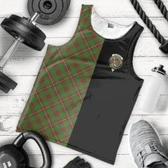 MacKinnon Hunting Modern Tartan Crest Men's Tank Top - Cross Style